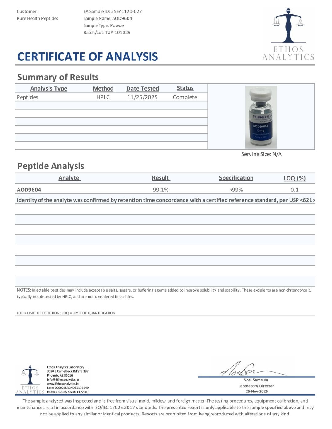 AOD-9604 Research Peptide