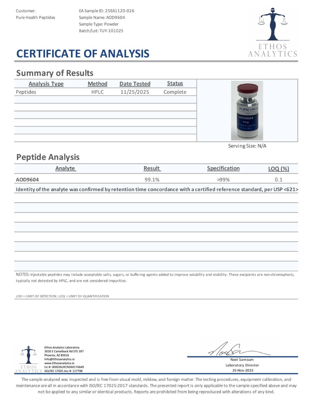 AOD-9604 Research Peptide