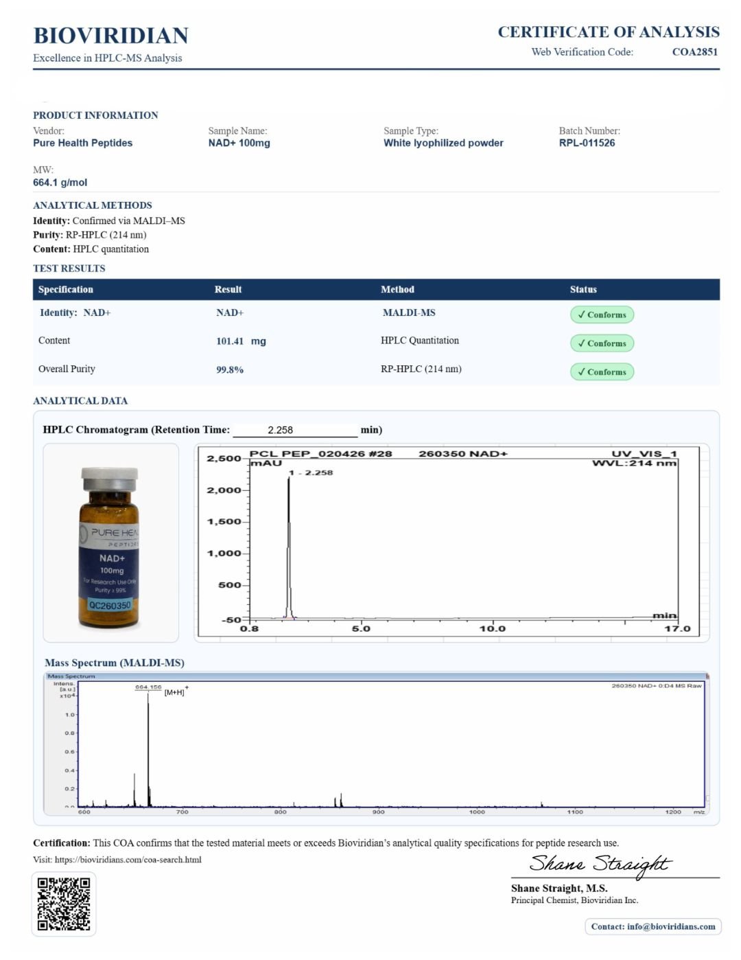 NAD+ Nicotinamide Adenine Dinucleotide research compound