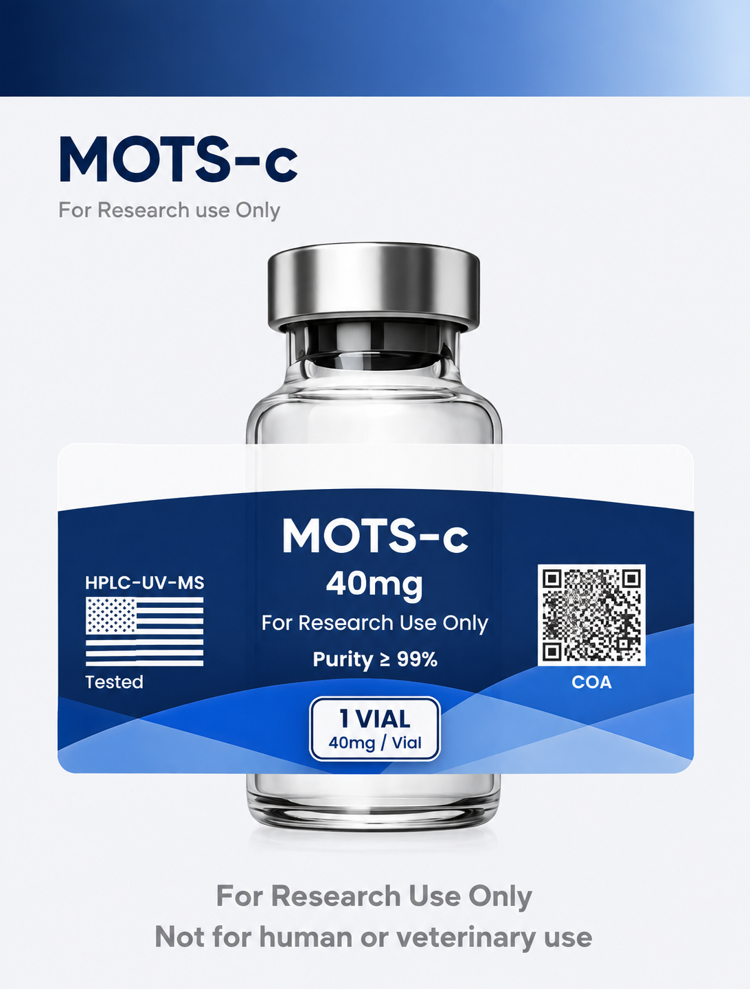 MOTS-c mitochondrial-derived peptide for laboratory research